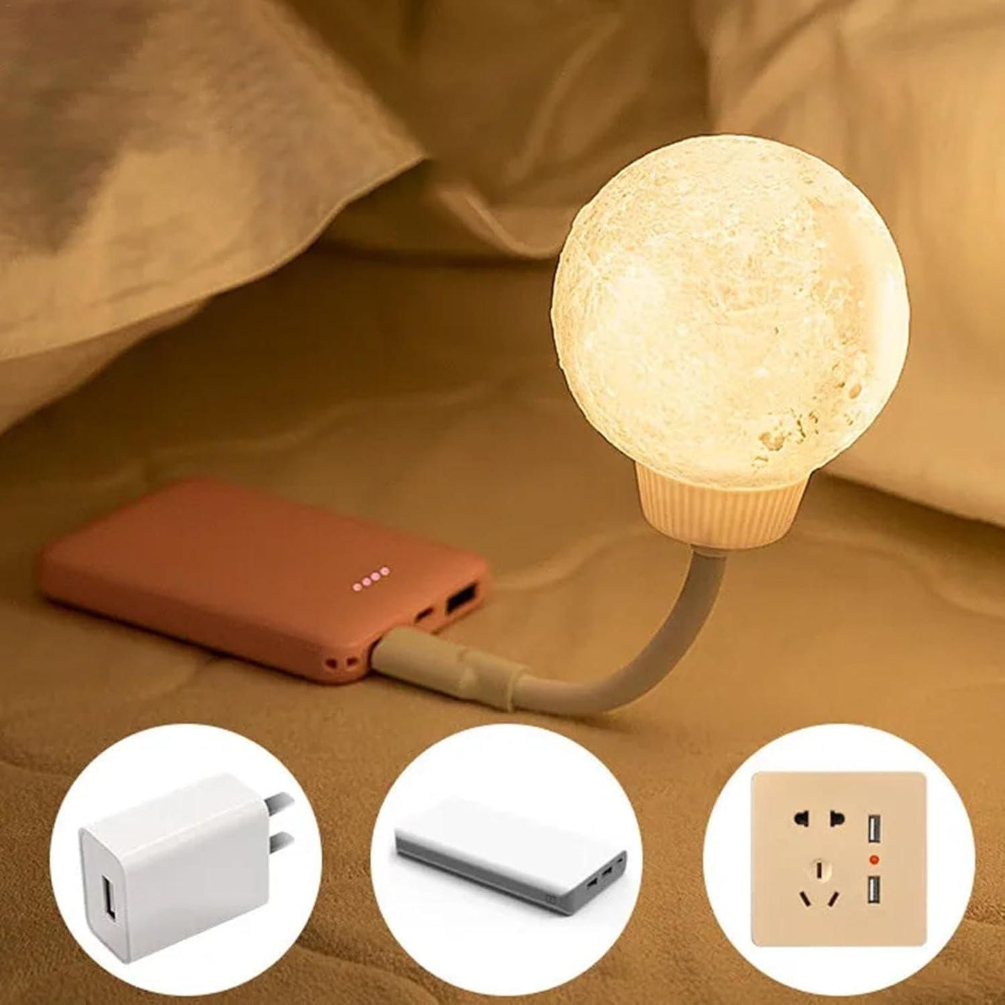 Luna glow - 3D Moon Lamp Light